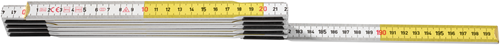Hultafors Zollstock T59 2m weiß gelb | 10-teilig - hu105254