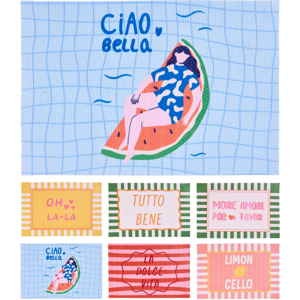 Ausgezeichnetes Tischset für Haushaltswaren, 45 x 30 cm, Ciao Bella