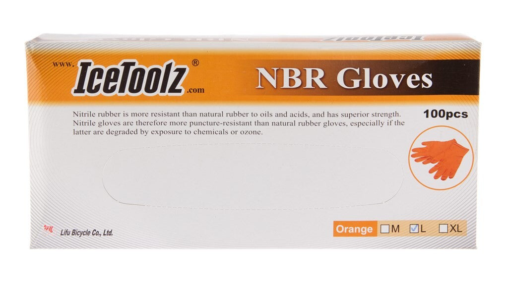 Icetoolz Handschuhe NBR Nitril, Größe L, 100 St, 17g4