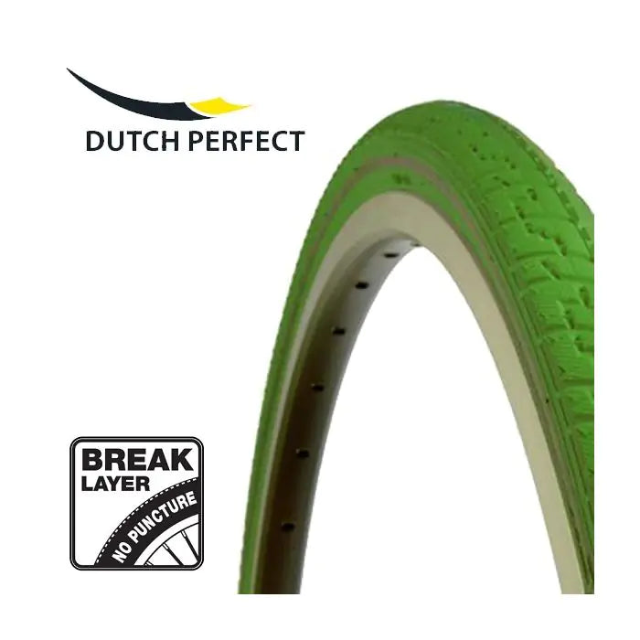 Niederländisch perfekte Außenreifen Niederländisch perfekt 28 x 1 ½ 40-635 Keine Punktionengrün mit Reflexion