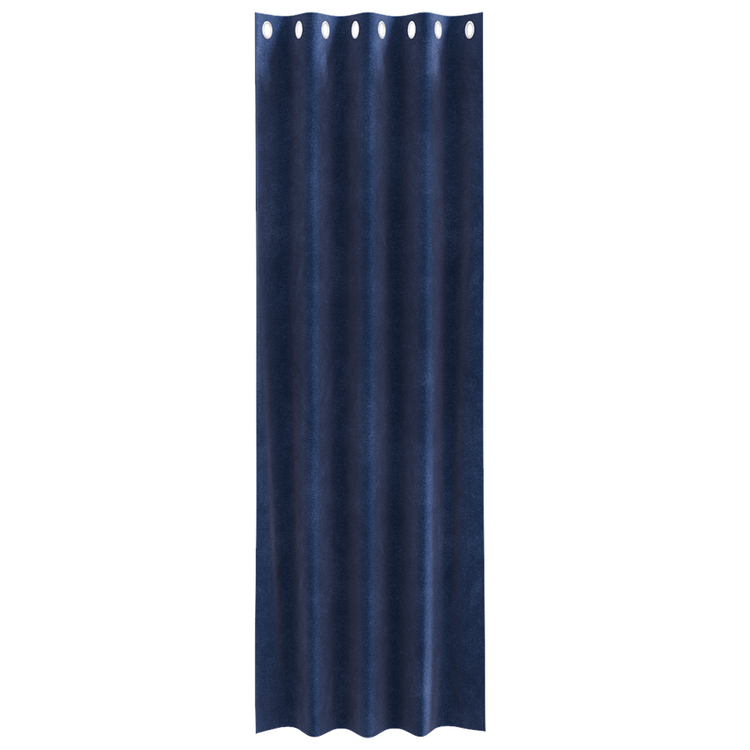 Vidaxl Verdunkelungsvorhänge 2 Stück dunkelblau 140 x 260 cm Samt