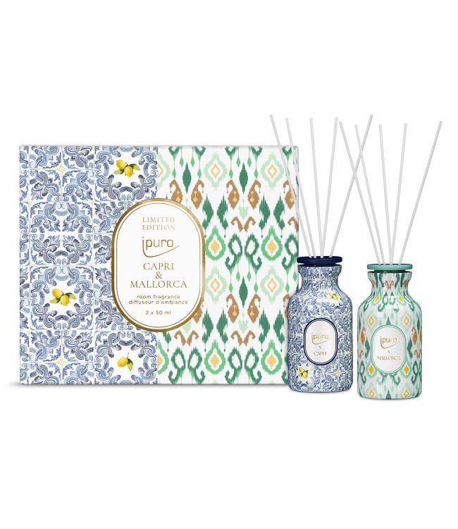 Ipuro Geurdiffuser Set Capri Mallorca 2x50ml