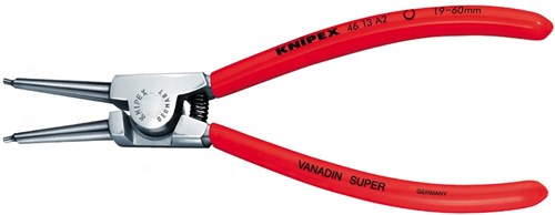 Knipex Sicherungsringzange für Außenringe an Achsen verchromt, kunststoffbeschichtet 140 mm - 4613a0