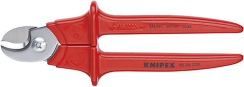 Knipex Kabelschneider isoliert, kunststoffumspritzt, VDE geprüft 230 mm - 9506230
