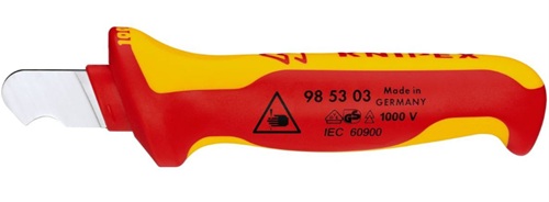 Knipex Demontagemesser | für Rundkabel | 155 mm – 985303