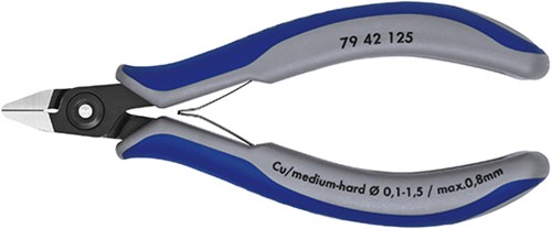 Knipex Seitenschneider Spitzkopf 125 mm - 7942125