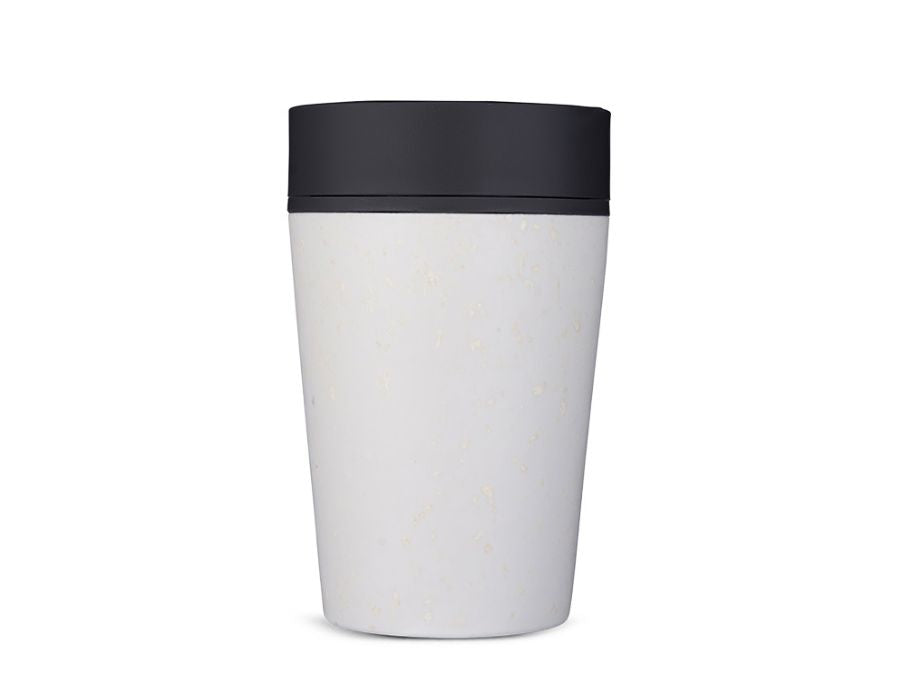 Rundkarken Kaffeetasse - Kreiskalte - grau schwarz - 227 ml