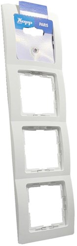 Kopp Paris Arctic White 4-fach Abdeckrahmen – 4625160