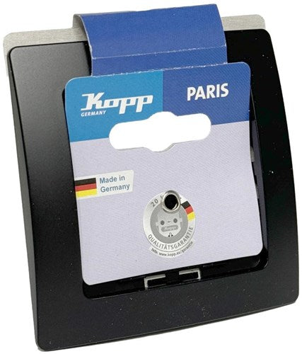 Kopp Paris Mattschwarz 1-fach Abdeckrahmen - 4625330