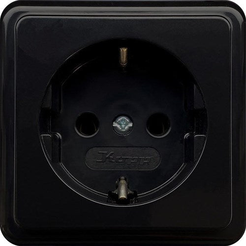Kopp schwarze Aufputzsteckdose RA - 4626100