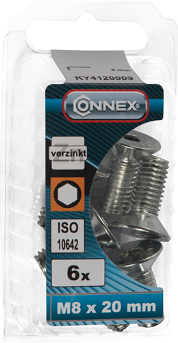 Connex Innensechskantschraube VK M8x20 6Stk VZ - KY4120009