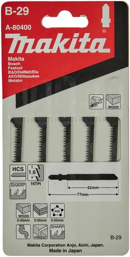 Makita Zubehör Stichsägeblatt B29 - T101AO | 5 Stück - a-80400