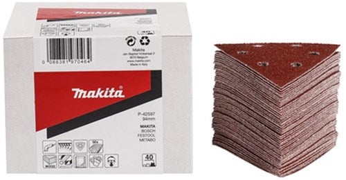 Makita Zubehör Schleifblatt 3-K K120 rot v. - P-42634 - P-42634