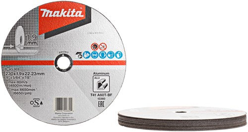 Makita Trennscheibe 230 x 1,9 mm Aluminium – B-45369 (10 Stück)