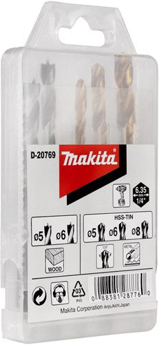 Makita Zubehör D-20769 Bohrer-Set 1 4 Form E – D-20769