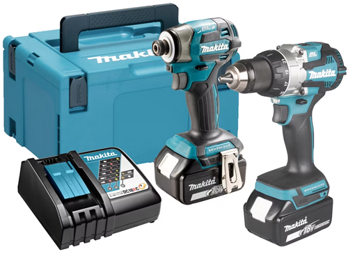 Makita dlx2527tj 18 V Kombipaket ddf489 Akku-Bohrschrauber + dtd173z Schlagschrauber 5,0 Ah Akku (2 Stück), in Mbox