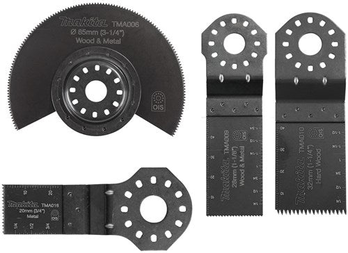 Makita Tauchsägeblatt-Set, Inhalt: TMA009, TMA010, TMA016, TMA006.