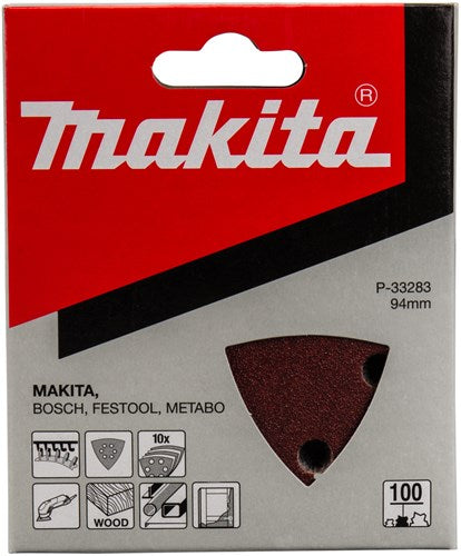 Makita Zubehör Schleifblatt 3-K K100 rot v. - P-33283