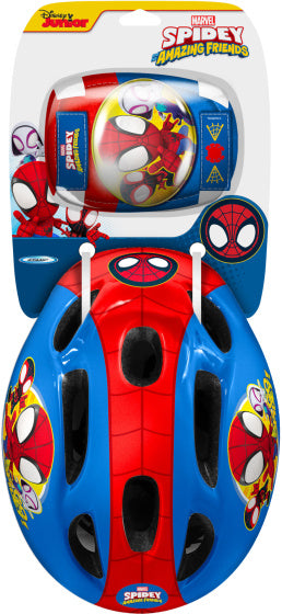 Marvel Spidey 5-teiliger Skateschutz 50-56 cm Rotblau Größe s