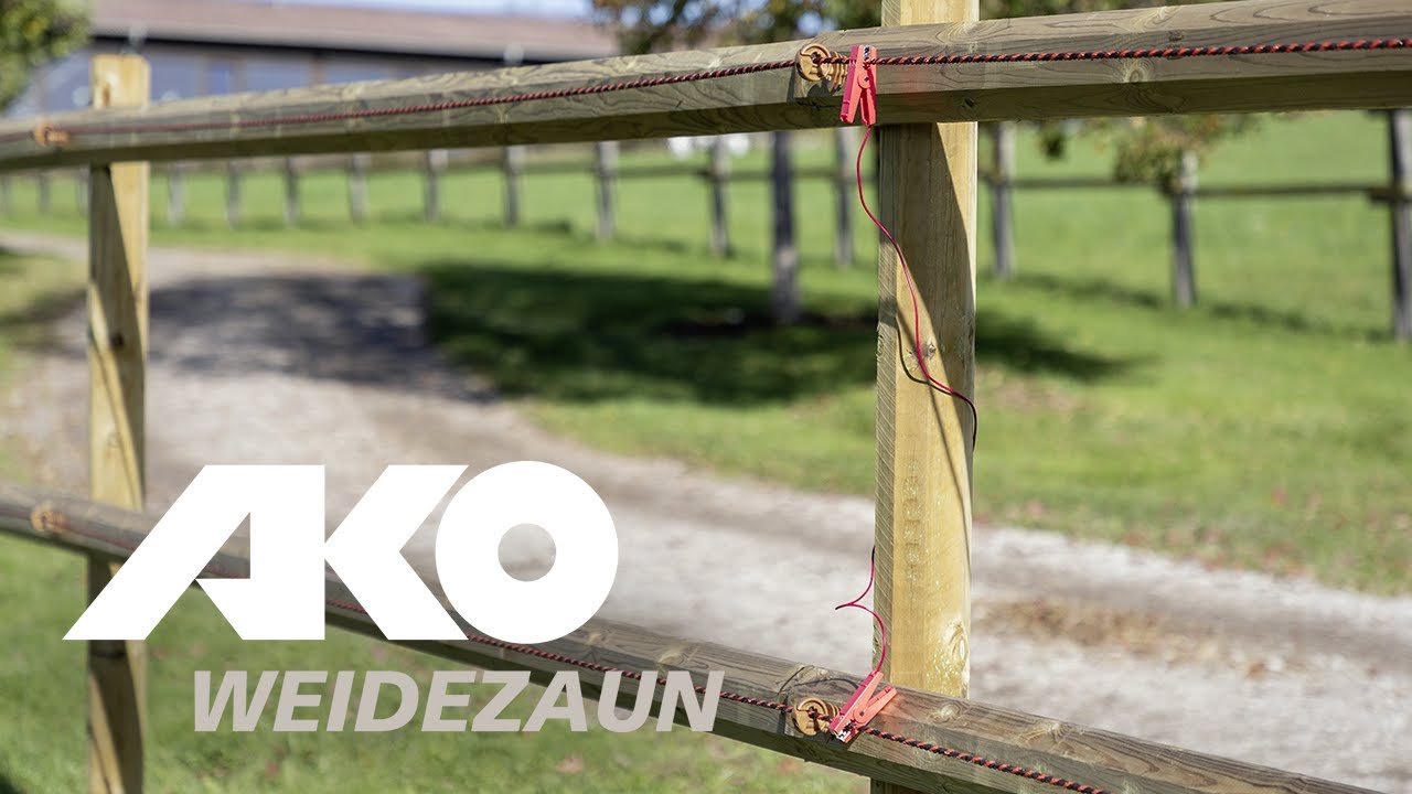Ako Zaunanschlusskabel Doppelkrokodilklemme 40mm Band