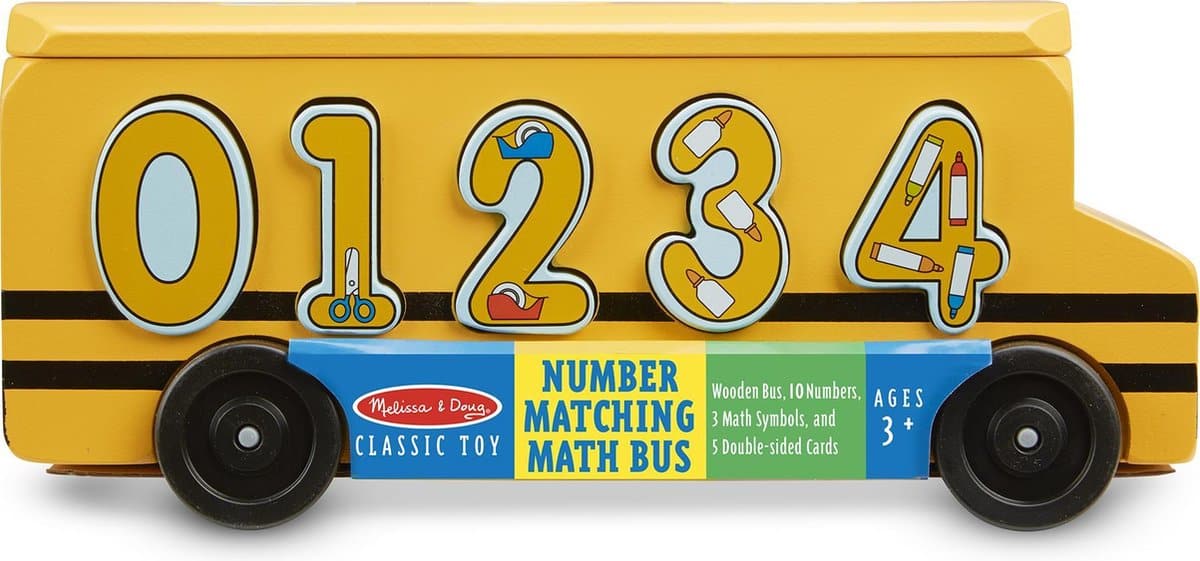 Melissa und Doug Tel und berechnen Bus mit Abbildungen