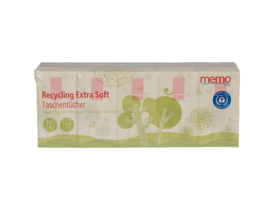 Memo-Taschentücher 4-Layer 100% recycelt