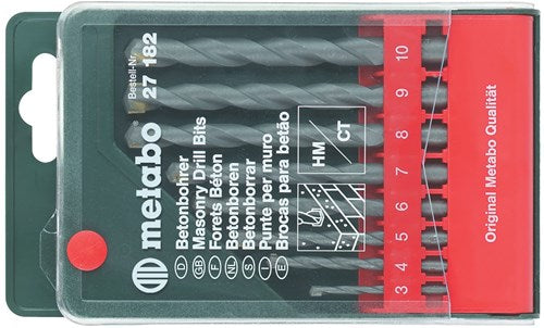 Metabo Zubehör Bohrkassette, 8 Betonbohrer - 627182000