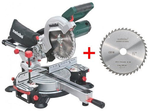 Metabo Kappsäge kg 216 m mit Zugfunktion | neues Modell + zusätzliches Sägeblatt - 690827000