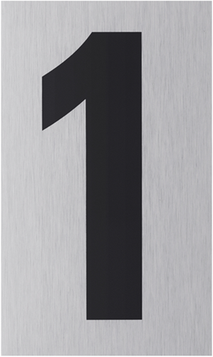 Metafranc Nummer 1 Aluminium – wu0507300