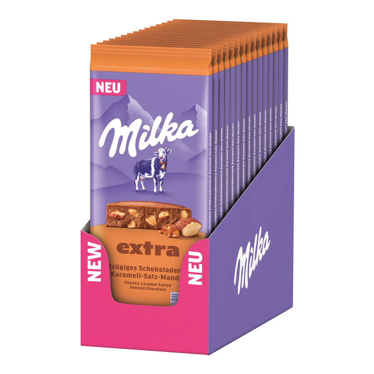 Milka extra gesalzenes Mandelkaramell (14x 190g)