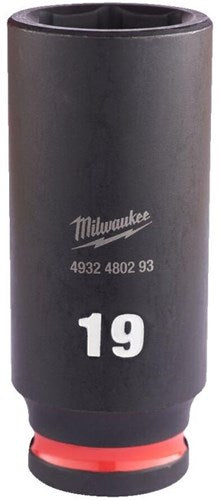 Milwaukee Zubehör Stoßwellen-Schlagstecknuss 3 8 tief 19 mm | 1 Stück - 4932480293
