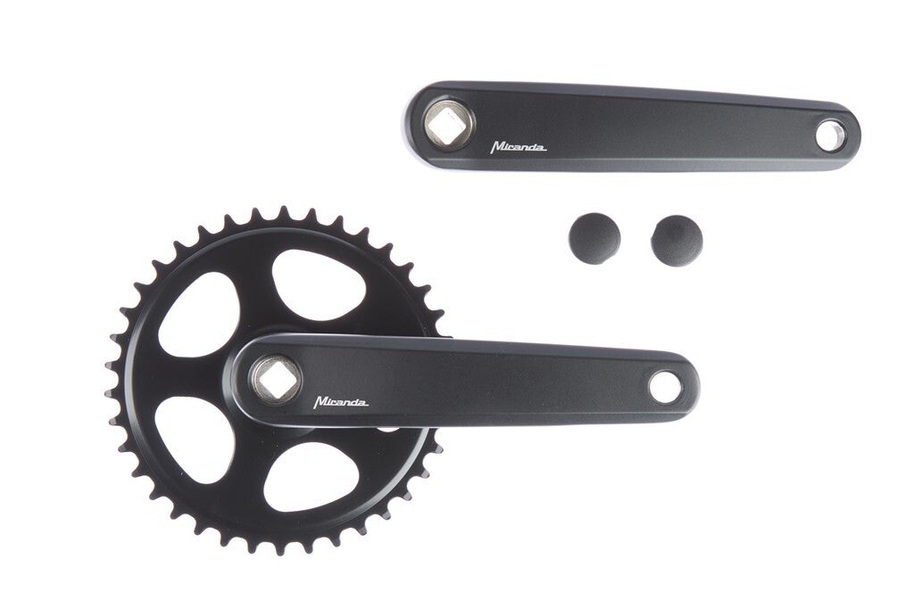 Cranket 38T Miranda Delta Jis für 3 32 Halskette - ohne Scheibe - Matt Black