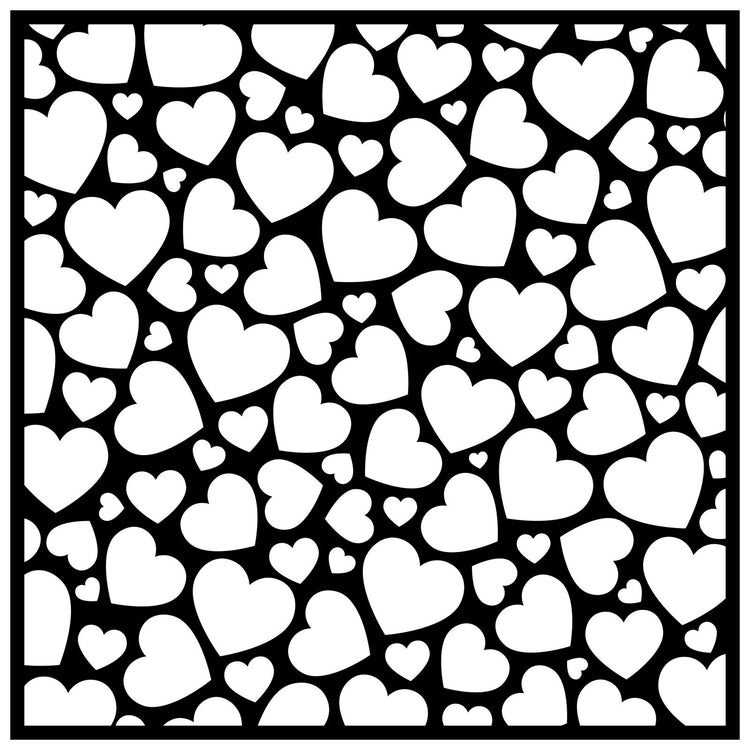 Nellies Wahl • Schablone Pop-up-Herzen 15x15cm