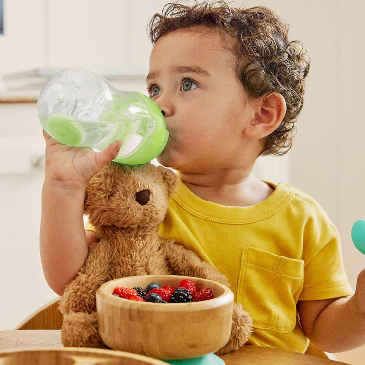 Munchkin Tip Sip Anti-Spill-Strohhalmbecher – Trinkbecher mit Strohhalm – spülmaschinenfest – ab 6 Monaten – 207 ml – grün – Trinkbecher mit Strohhalm