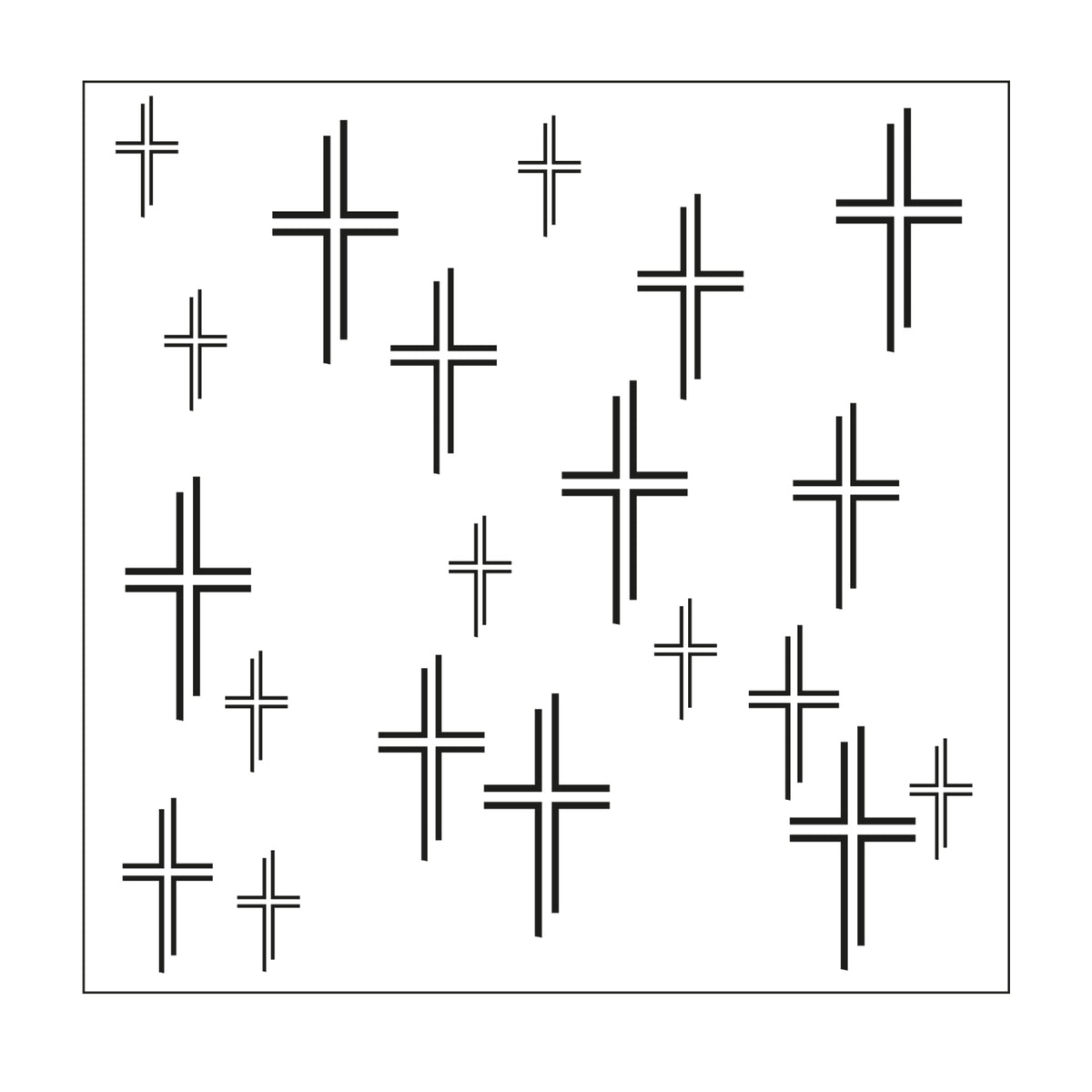 Mundart-Stempel • Schablonenkreuze