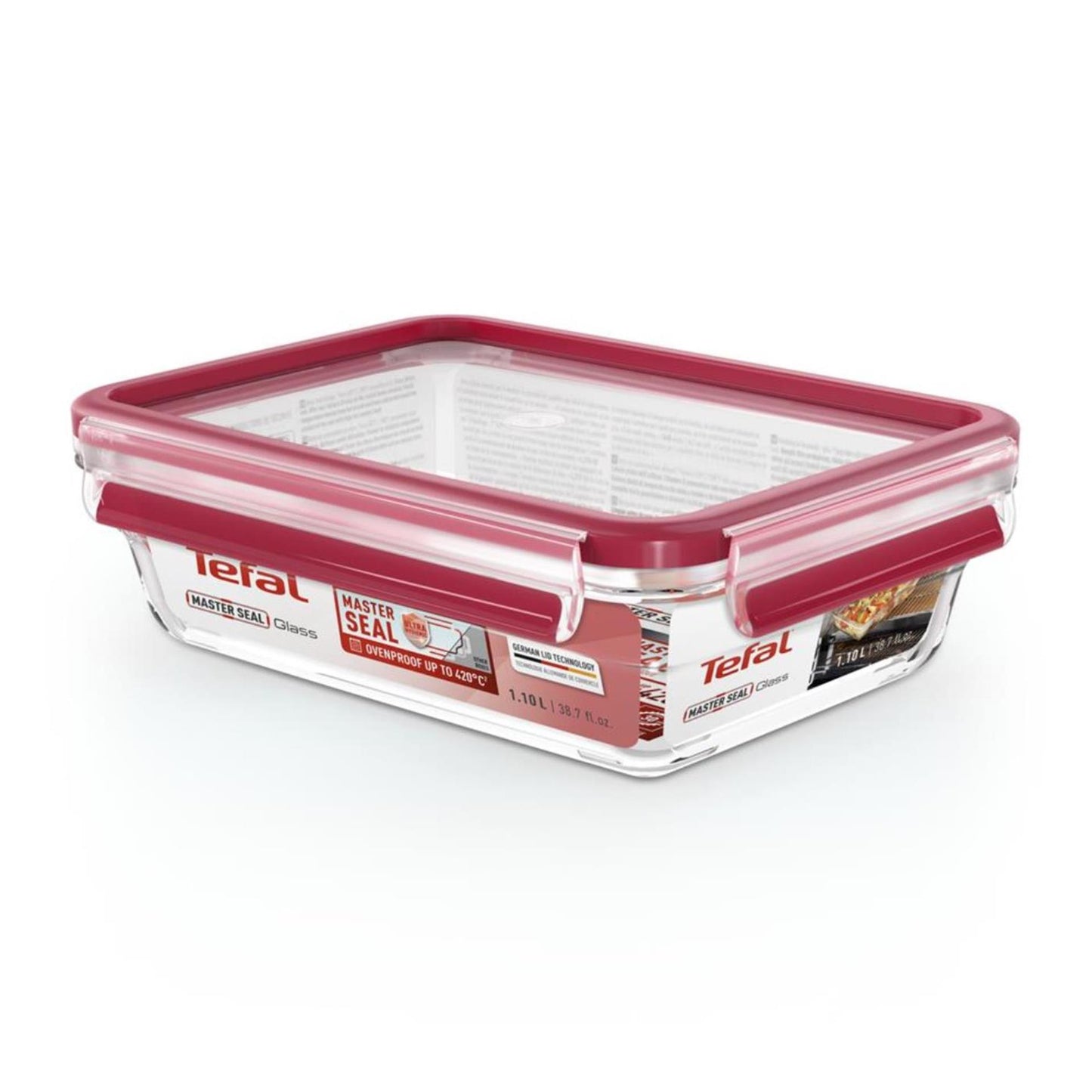 Tefal Master Seal Glas 1,1 l rechteckig