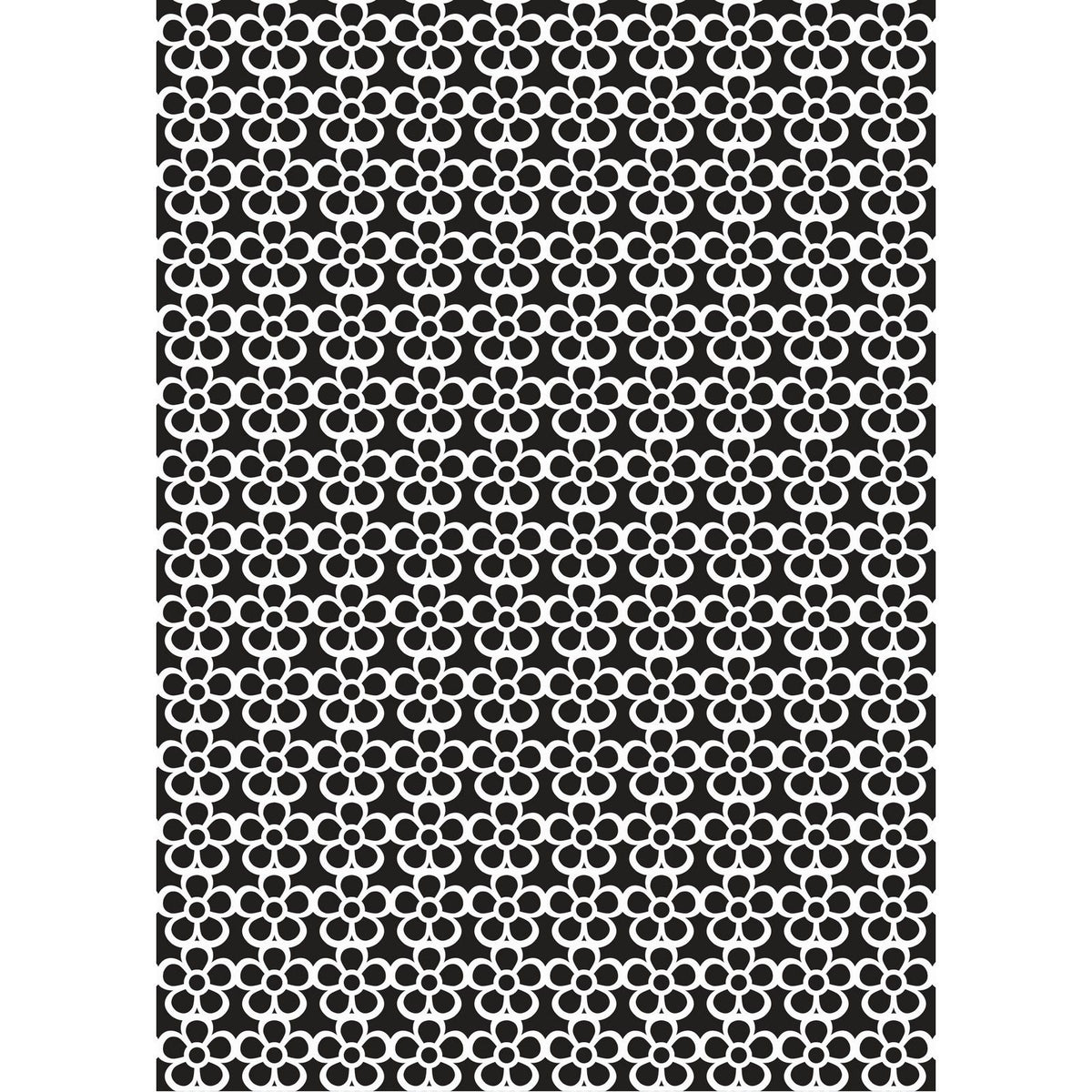 Nellies Wahl • Mixed-Media-Schablone, A5-Blumenmuster