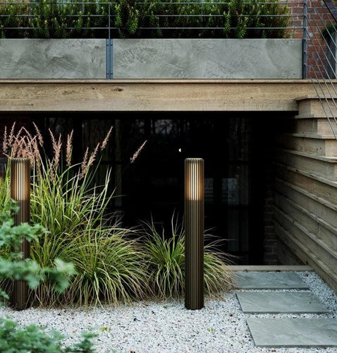 Nordlux Mastleuchte Aludra E27 braun IP44 95cm - 4800845