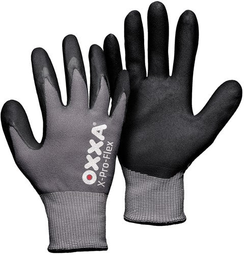 Oxxa x-pro-flex 51-290 Handschuh schwarz grau 9 | 12 Stk