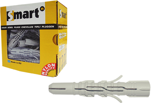 Pgb-europa smart | Starkes Nylon, multifunktional. Stecker ø 6x50 | 50 Stück – sm00lpn00060050e