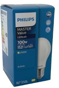 Philips LED GLS E27 11,2-100W 2700K Filament matt dimmbar - LED3798