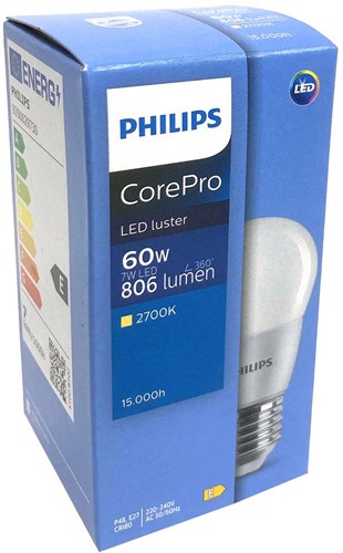 Philips Philips LED-Kugel 5,5-40W E14 827 P45 klar - LED3340