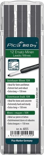 Bild einer 6055 großen Trockenstein-Bleistiftmine | 10h - pi6055