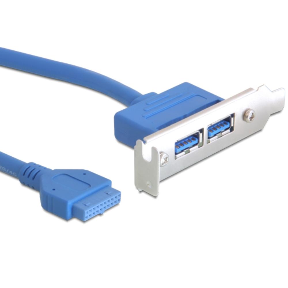 Delock SlotPlaat und USB 3.0 bis 19 Pin