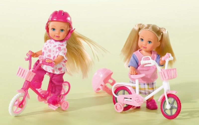 Evi Love Pop mit Fahrrad