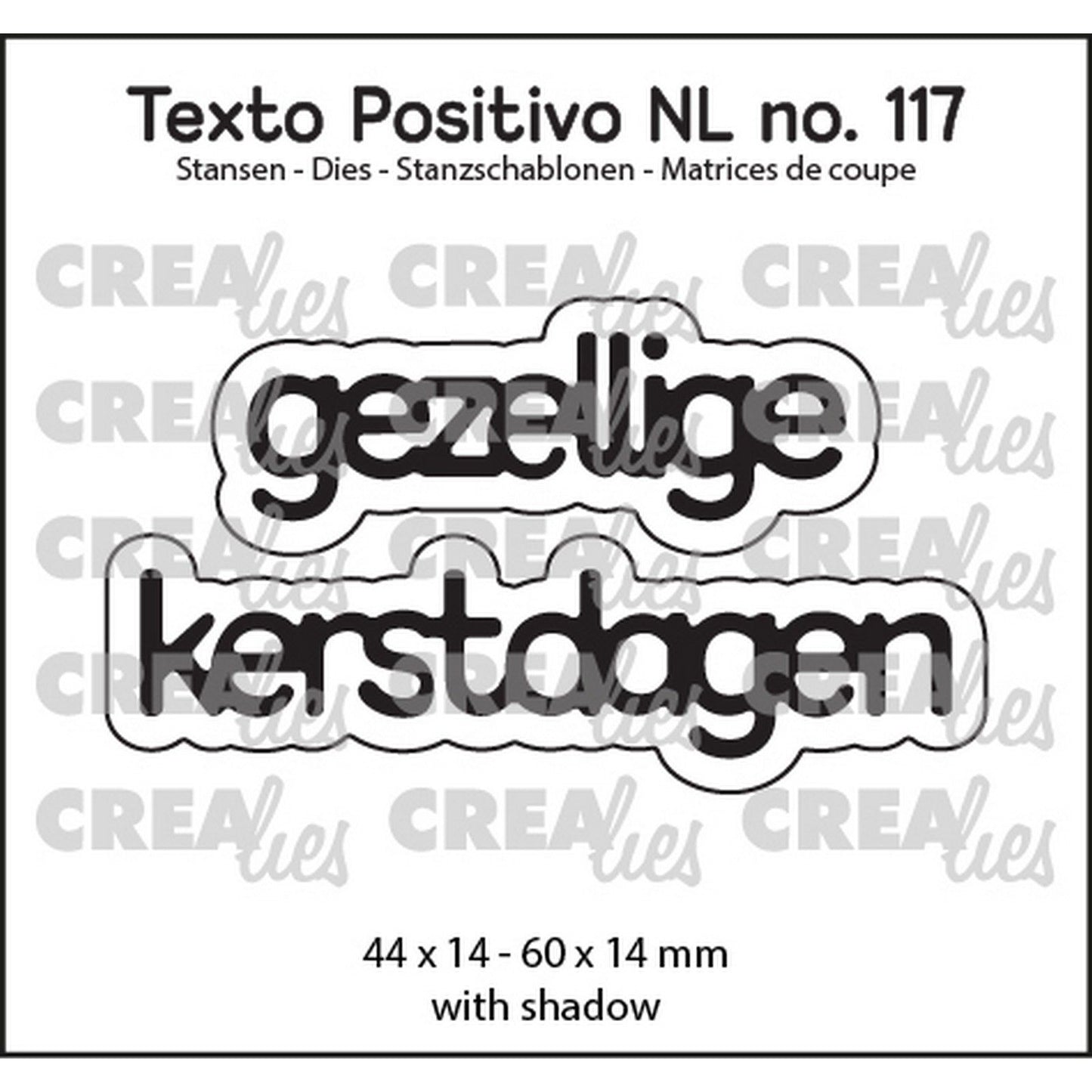 Crealies • positiver Text und frohe Weihnachten