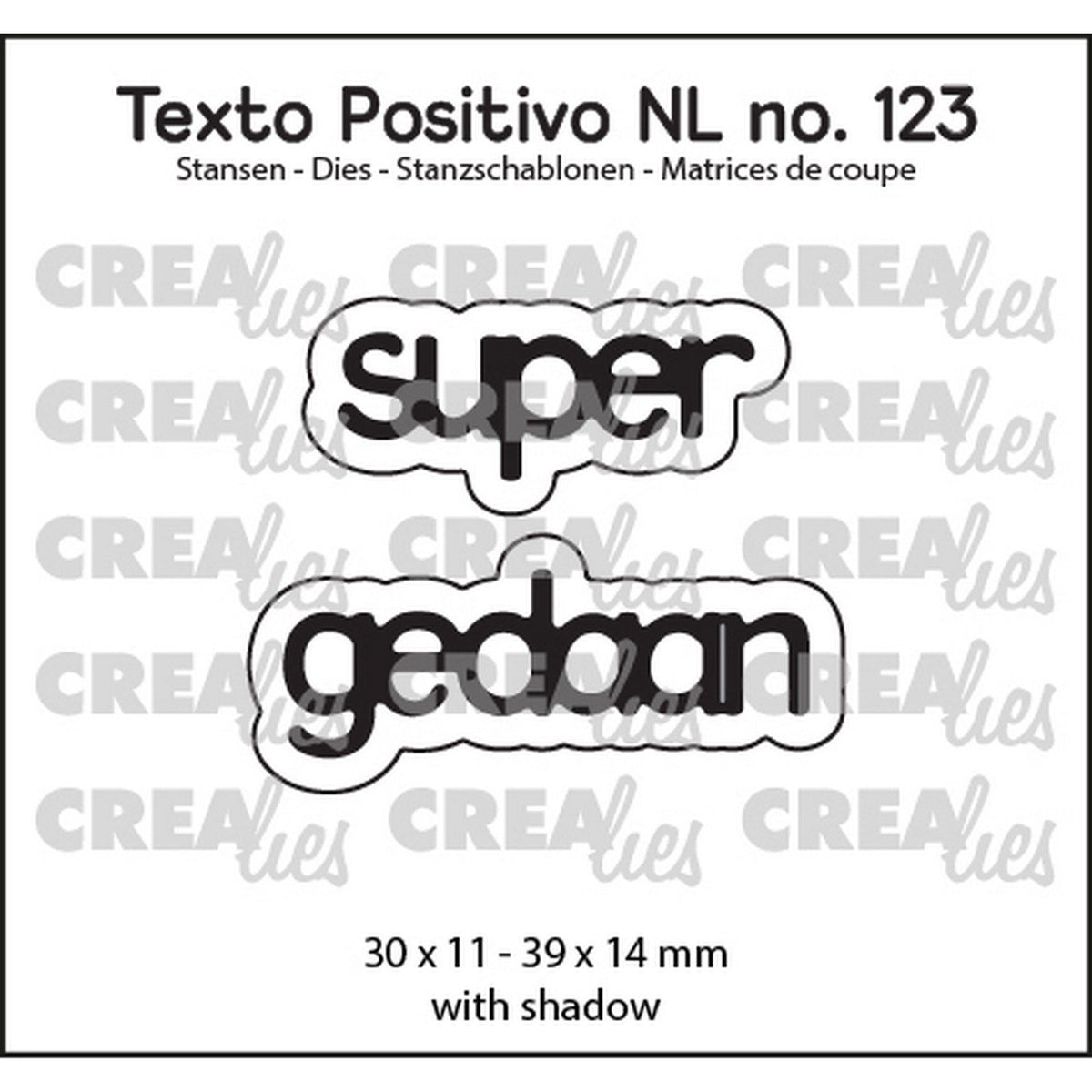 Crealies • positiver Text und tolle Arbeit