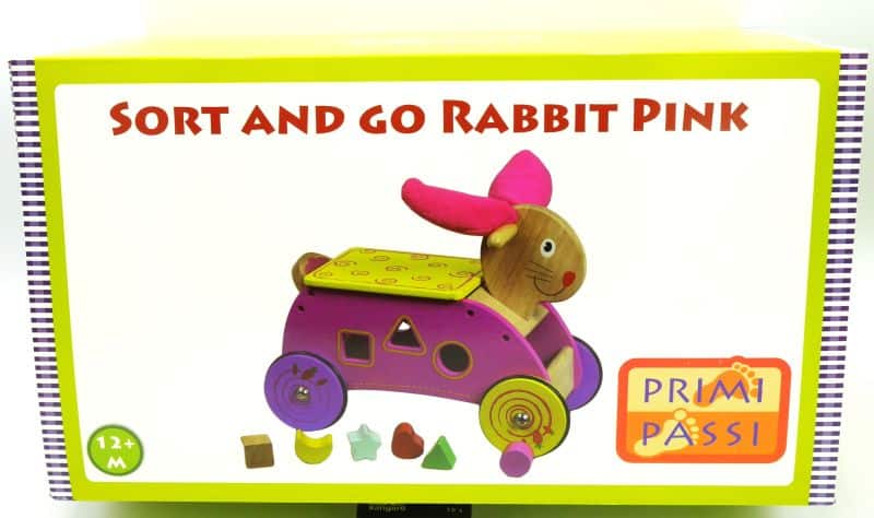 Jonotoys Prima Passi Shapes Lauffigur Hase rosa