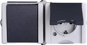 Proaqa kopp swd Aufputzkombination RA-Schalter horizontal – 4628140