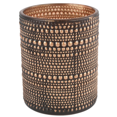 Countryfield Teelichthalter Nelle L schwarz bronzefarben 12,5 cm | 12 Stück